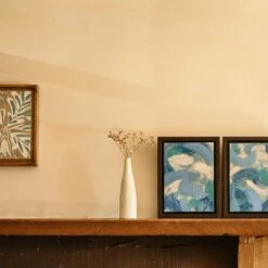 Abstract Blue And White Painting 1 By Sasha Compton