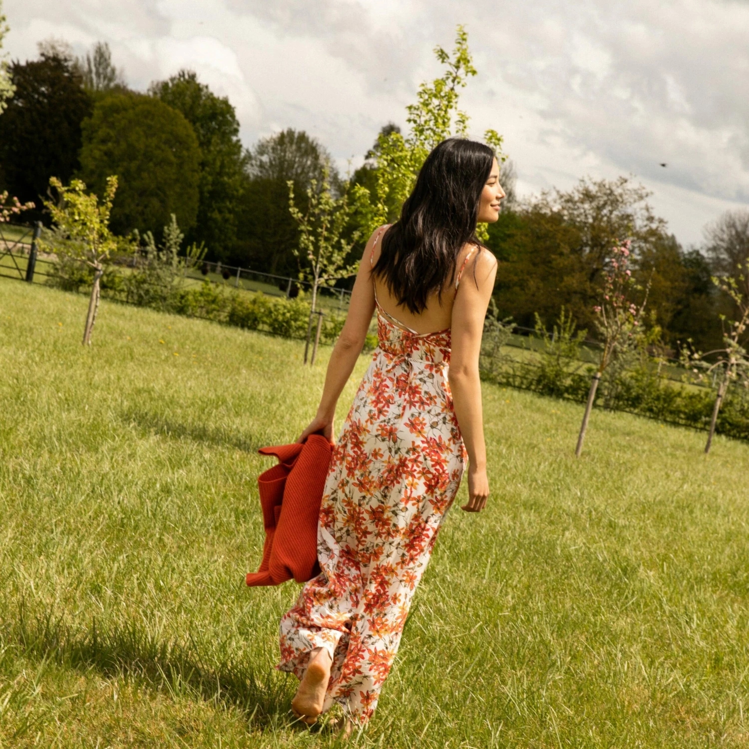 Silk Dress In Wild Rose 5 Silk Dress In Wild Rose - Image 3