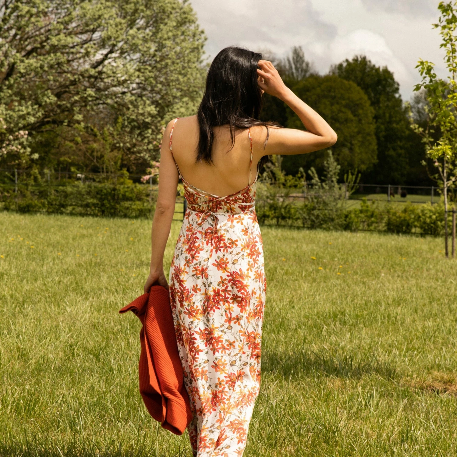 Silk Dress In Wild Rose 4 Silk Dress In Wild Rose - Image 2