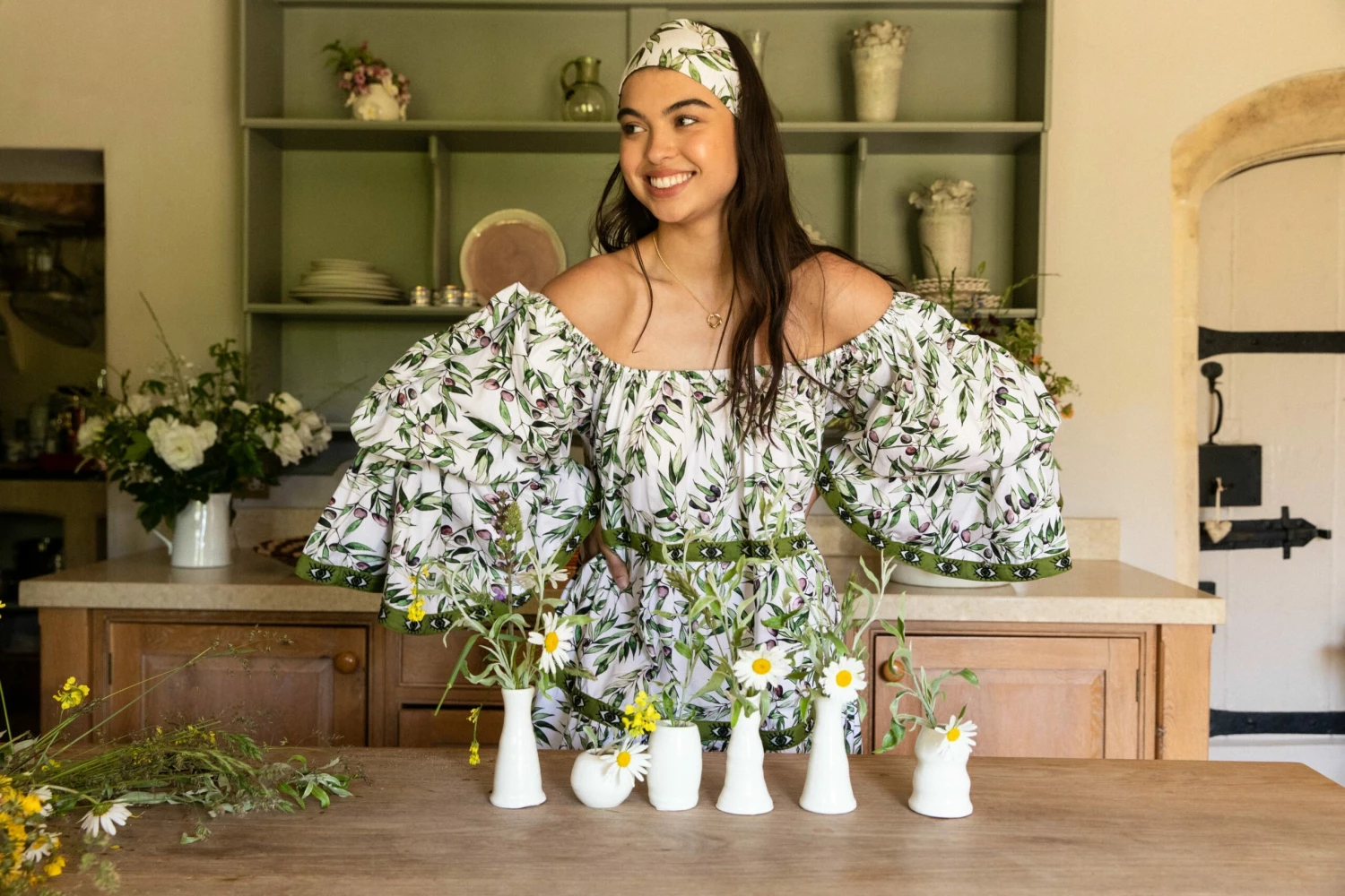 Amargos Dress - Olive 6 Amargos Dress - Olive - Image 4