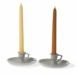 Pair Of Beeswax Candles