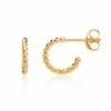 Alhambra Micro Twisted Gold Vermeil Hoop Earrings -Penguin Random House Sales Store Alhambra Gold Micro Twisted Hoops