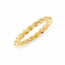 Alhambra Gold Vermeil Twisted Ring -Medium