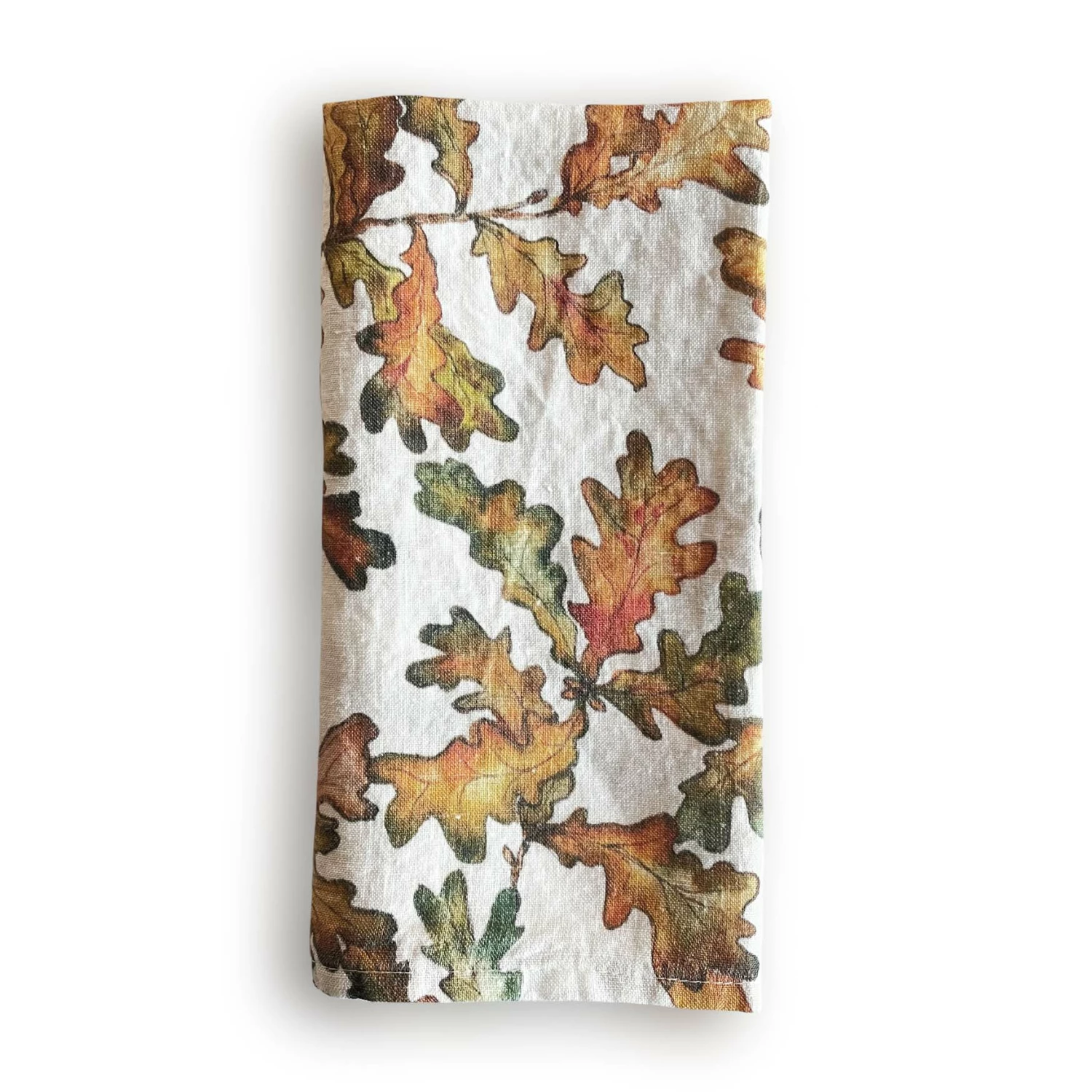 Autumn Leaves Oak Linen Napkin 3 Autumn Leaves Oak Linen Napkin