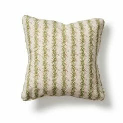 Square Bean Stripe Dinky Cushion With Piping