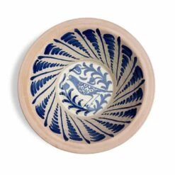 Hand Painted Lebrillo Bowl - Small Blue