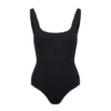 Davy J Classic Swimsuit - Black 1 Davy J Classic Swimsuit - Black -Penguin Random House Sales Store BlackSwimFront