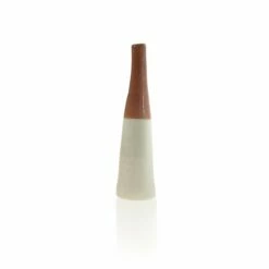 Ceramic Bottle Bud Vase - Plum