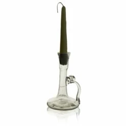 Recycled Candle Holder In Clear