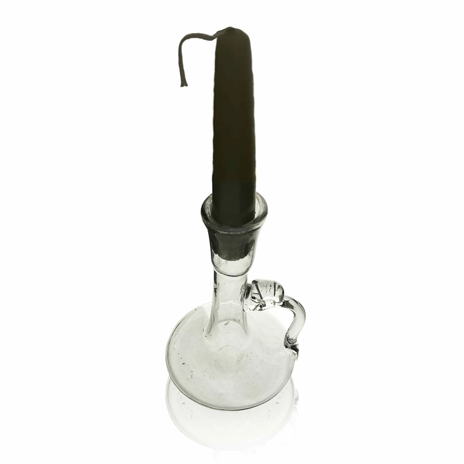 Recycled Candle Holder In Clear 4 Recycled Candle Holder In Clear - Image 2