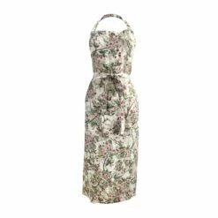 Cherry Blossom Printed Linen Apron