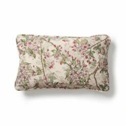 Rectangle Cherry Blossom Cushion With Piping