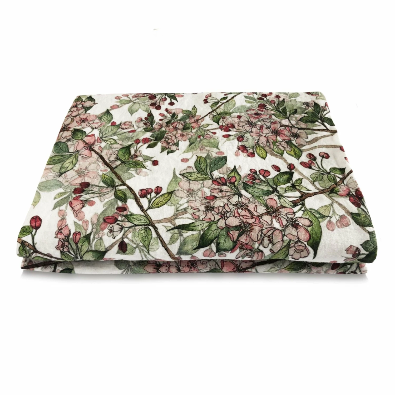 Cherry Blossom Linen Table Cloth 4 Cherry Blossom Linen Table Cloth - Image 2