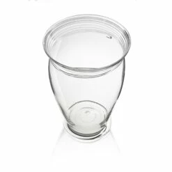 Spiral Line Glass Vase In Clear -Penguin Random House Sales Store Clearspiralglasstop291020v1