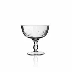 Floral Antique Champagne Coupe