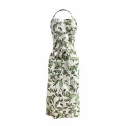 Cobnut Printed Linen Apron