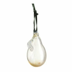 Pear Christmas Decoration - Gold