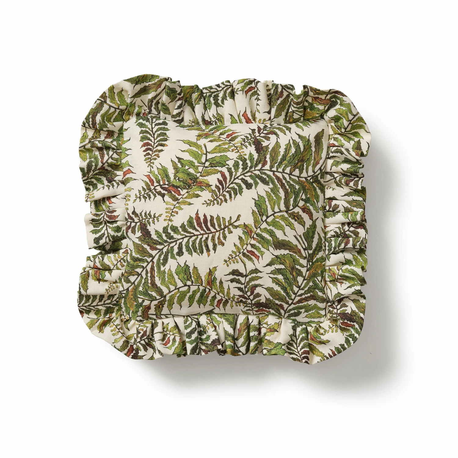 Square Fern Frill Cushion 3 Square Fern Frill Cushion