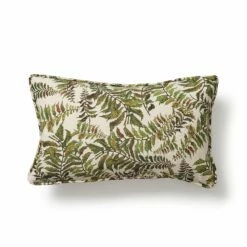Rectangle Fern Cushion With Piping