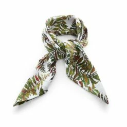 Silk Head Scarf In Fern