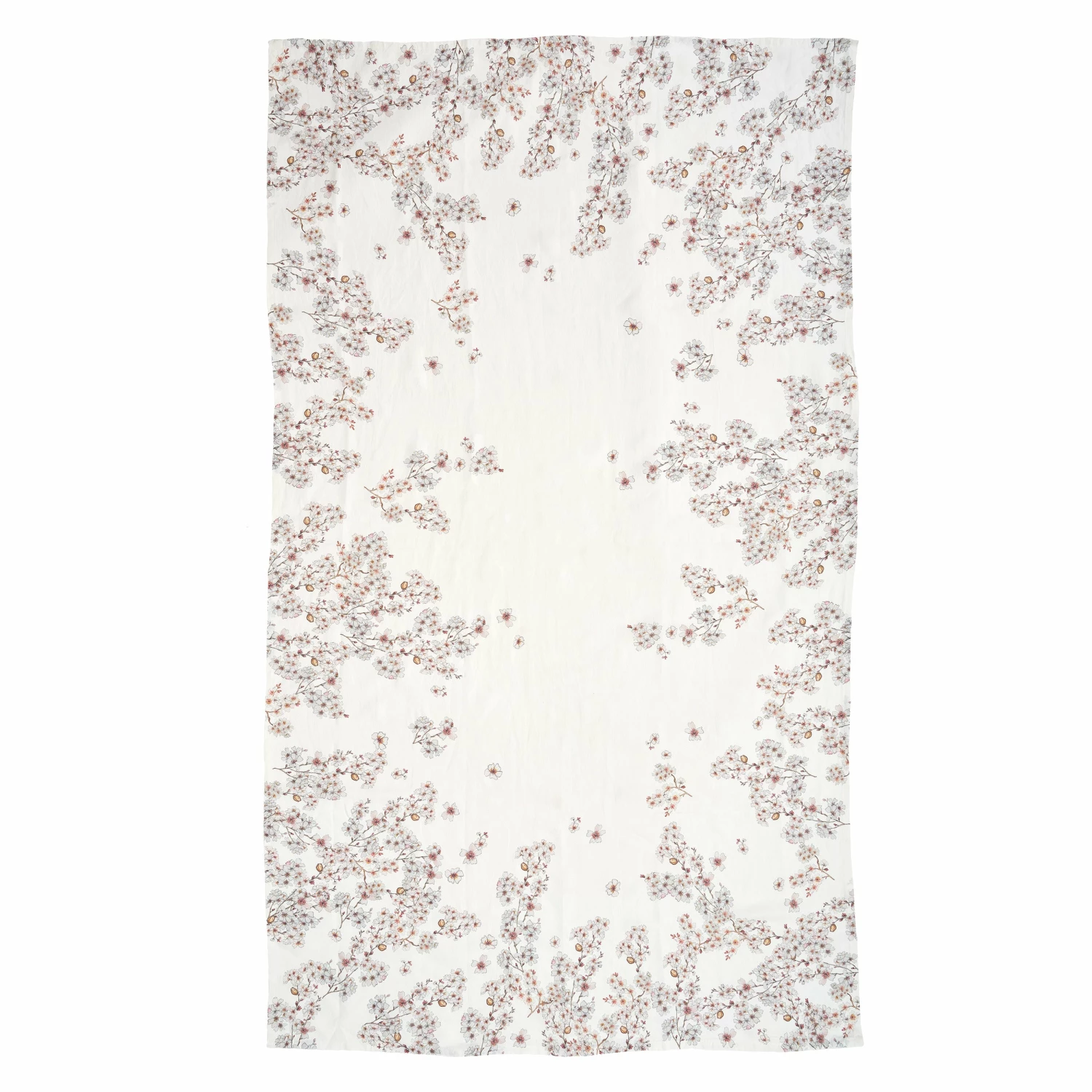 Almond Blossom Border Linen Table Cloth 2 Almond Blossom Border Linen Table Cloth