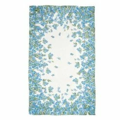 Iris Border Linen Table Cloth