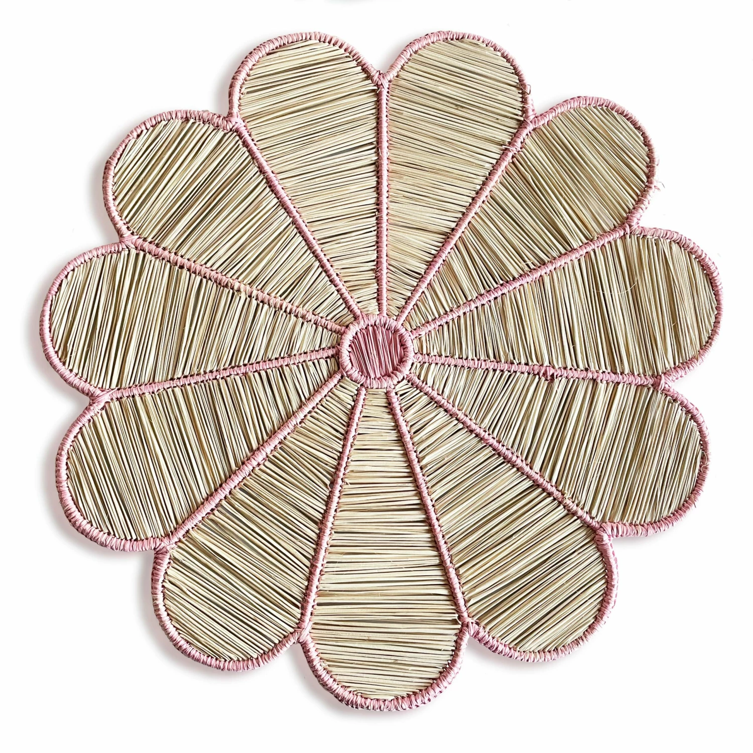 Conchita Woven Placemat - Rose Pink 3 Conchita Woven Placemat - Rose Pink