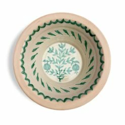Hand Painted Lebrillo Bowl - Small Green