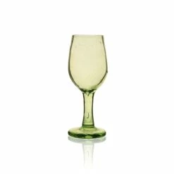 Recycled Wine Glass- Clear