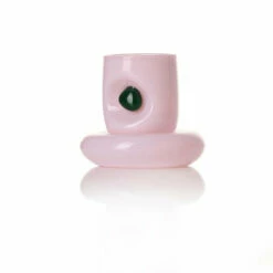 Espresso Set In Pink With Green