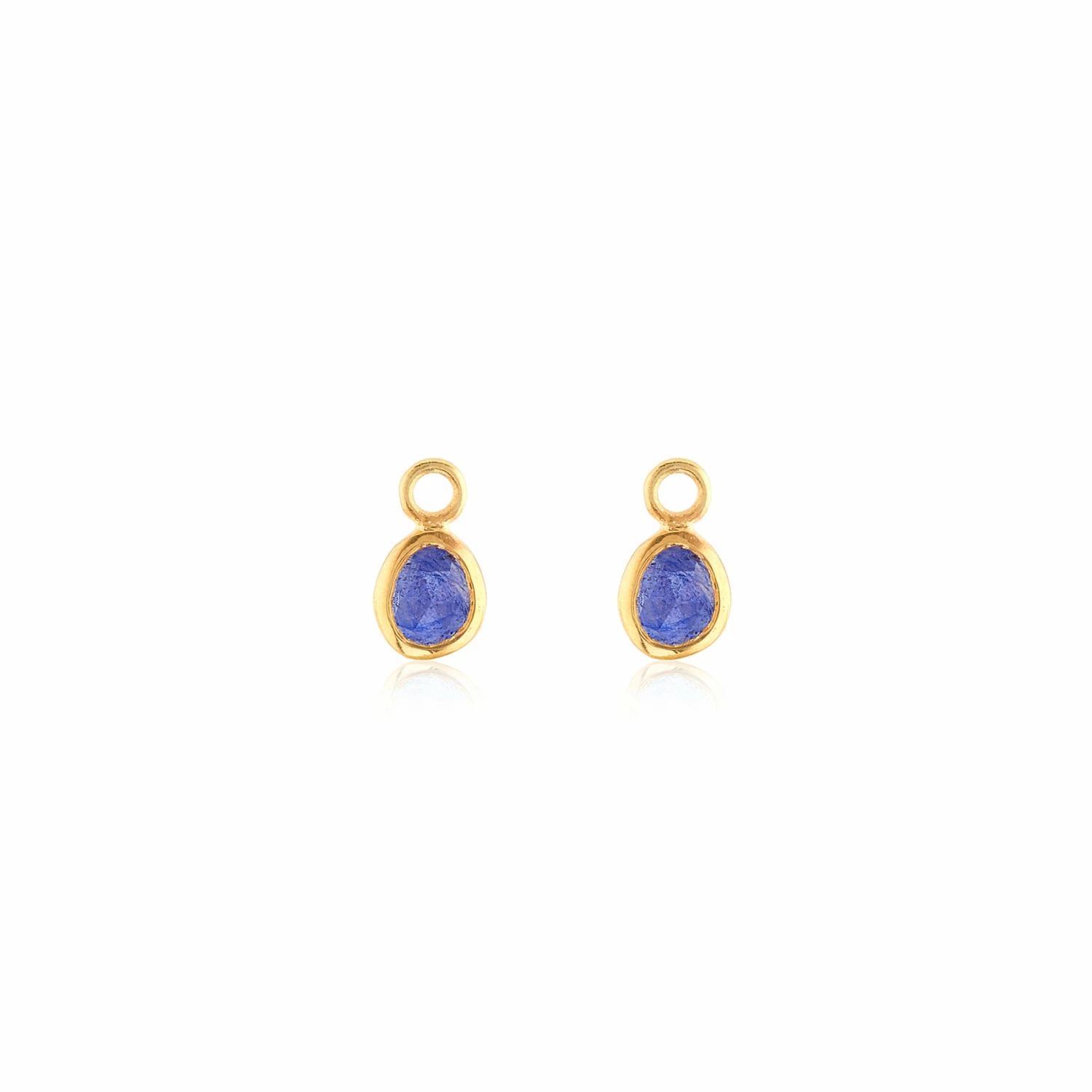 Hampton Sapphire & Gold Vermeil Interchangeable Gemstone Drops 6 Hampton Sapphire & Gold Vermeil Interchangeable Gemstone Drops - Image 4