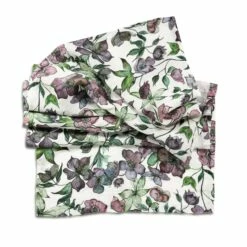 Hellebore Linen Table Runner