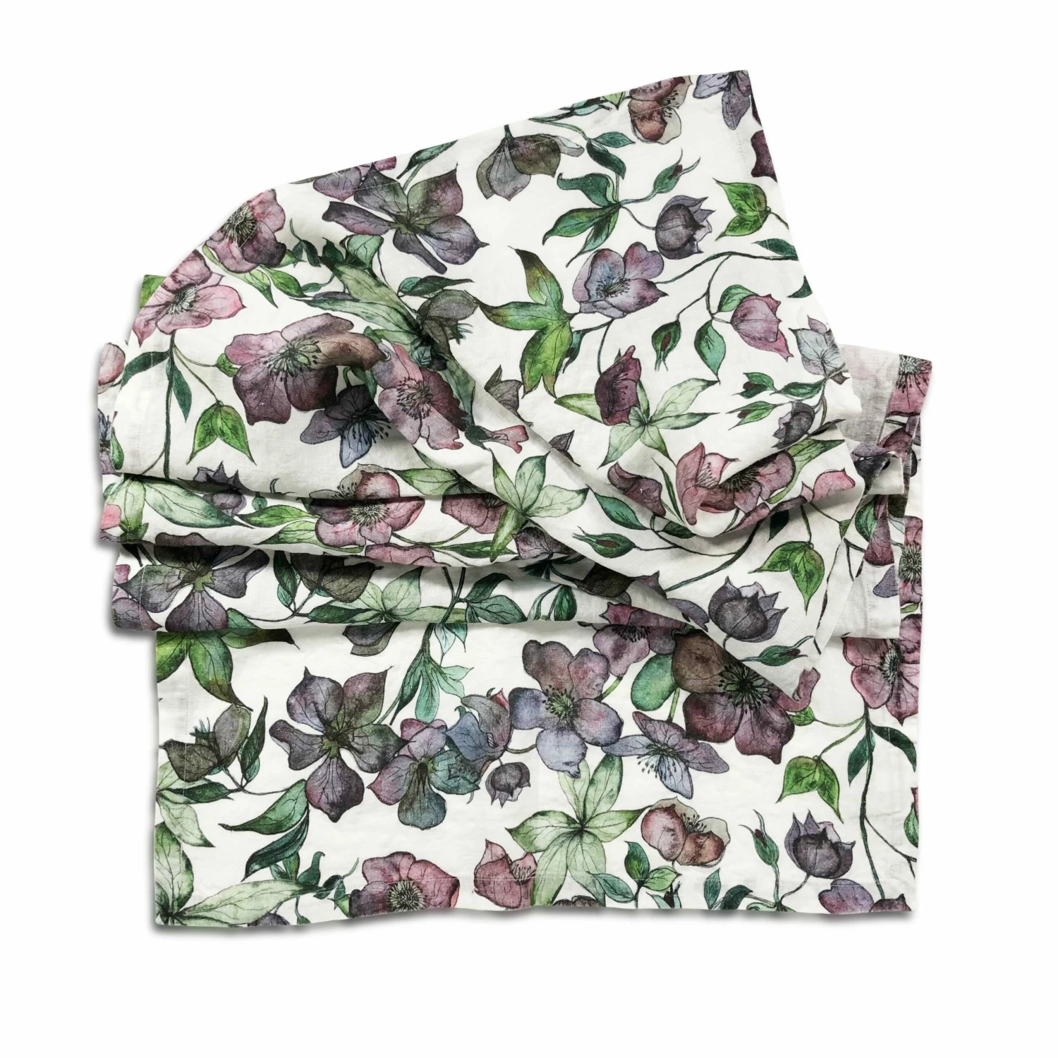 Hellebore Linen Table Runner 3 Hellebore Linen Table Runner