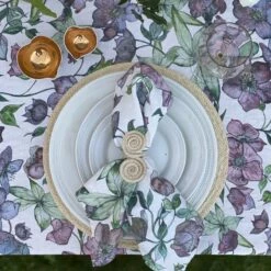 Hellebore Linen Table Cloth 11 Hellebore Linen Table Cloth -Penguin Random House Sales Store IMG 6887