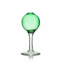 Bauble Bud Vase With Stem - Green