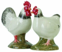 Sussex Light Hen & Cockerel Salt & Pepper Shakers