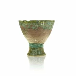 Medium Goblet Vase - Pink/Aqua