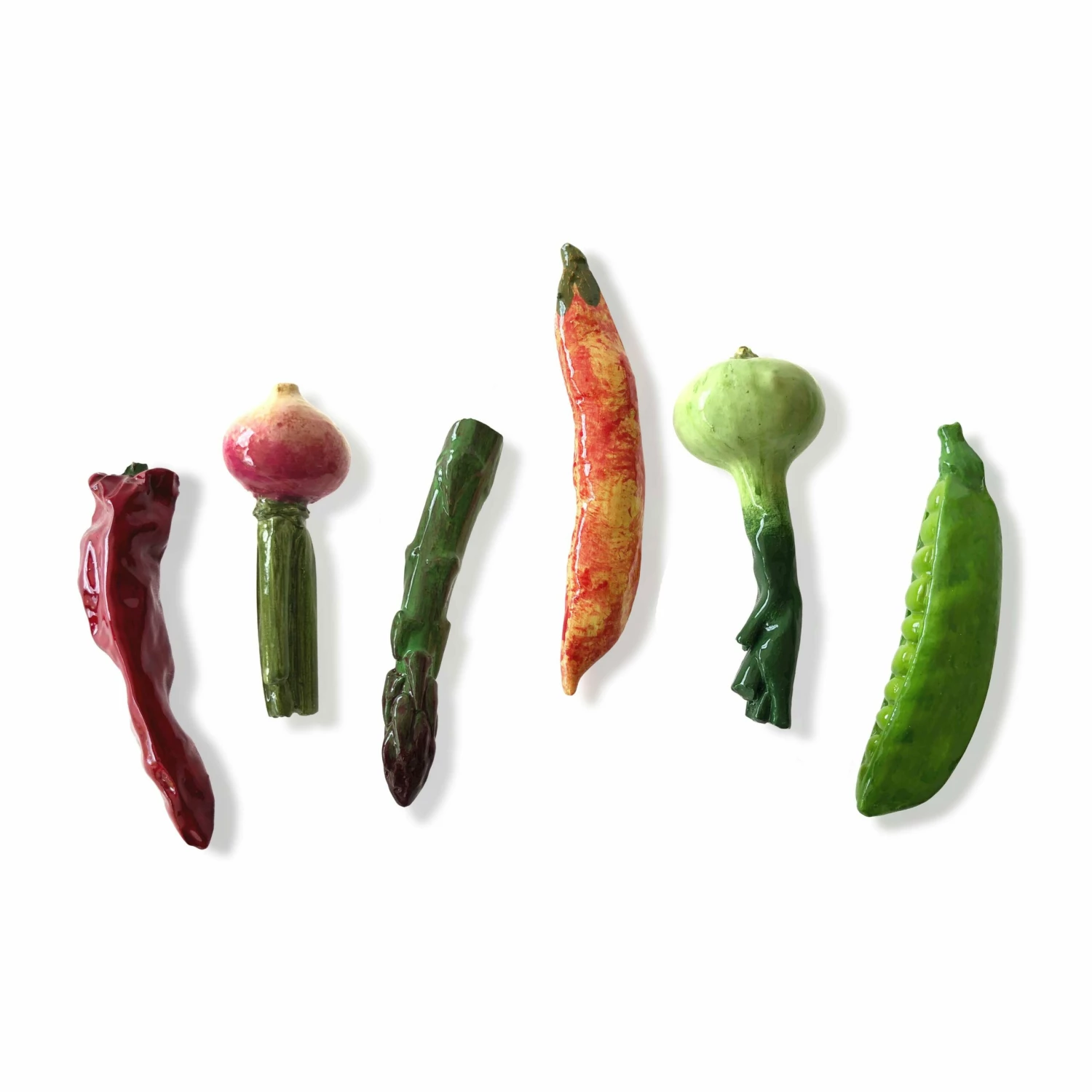 Hand Painted Mini Vegetables 6 Hand Painted Mini Vegetables - Image 4