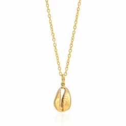 Moka Yellow Gold Vermeil Shell Pendant