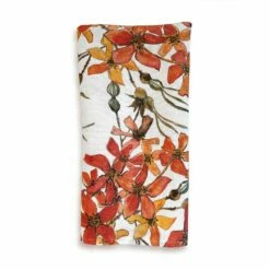 Wild Rose Napkin -Penguin Random House Sales Store Orange Rose 060320 v1 2
