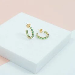 Ortigia Chrysoprase & Gold Vermeil Hoop Earrings -Penguin Random House Sales Store Ortigia Chrysoprase Hoop Earrings 13abb732 a84f 417d 8124 6bd1258cf930