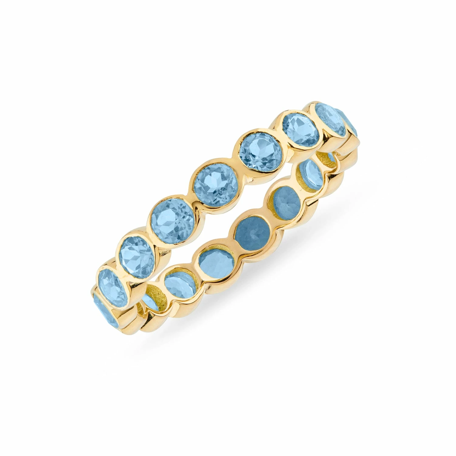 Ortigia Blue Topaz Gold Vermeil Ring - Small 3 Ortigia Blue Topaz Gold Vermeil Ring - Small