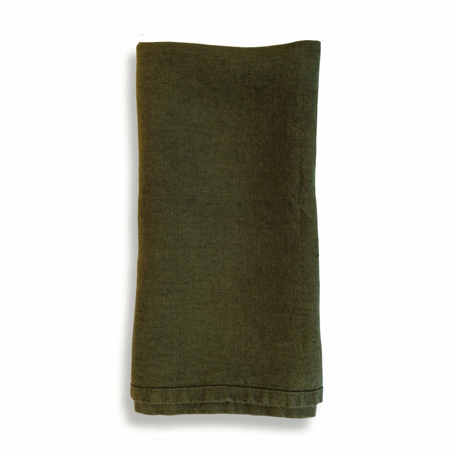 Dark Green Linen Napkin 4 Dark Green Linen Napkin - Image 2