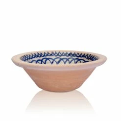 Hand Painted Lebrillo Bowl - Small Blue -Penguin Random House Sales Store Pomegranitesmallside260821v1