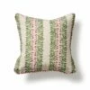 Square Radish Stripe (Med) Cushion With Piping -Penguin Random House Sales Store Radish stripe 45