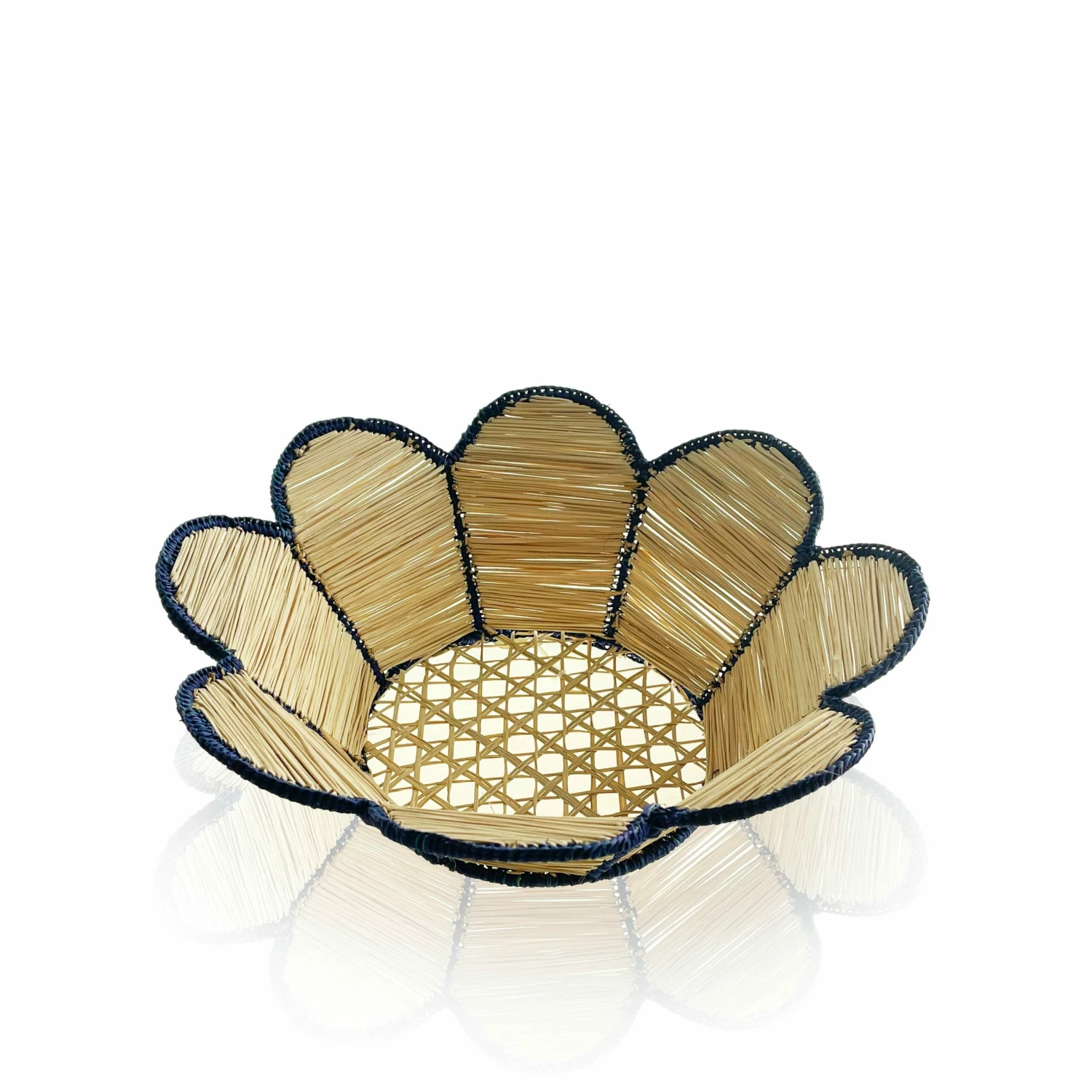 Conchita Woven Bowl - Midnight Blue 4 Conchita Woven Bowl - Midnight Blue - Image 2