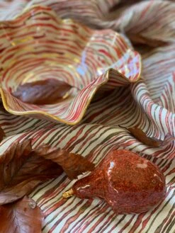 Hand Painted Tall Red Ceramic Pumpkin -Penguin Random House Sales Store RedStem2