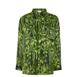 Silk Shirt In Rivermint With Stripe