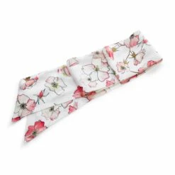 Silk Sash Belt In Pink Rose
