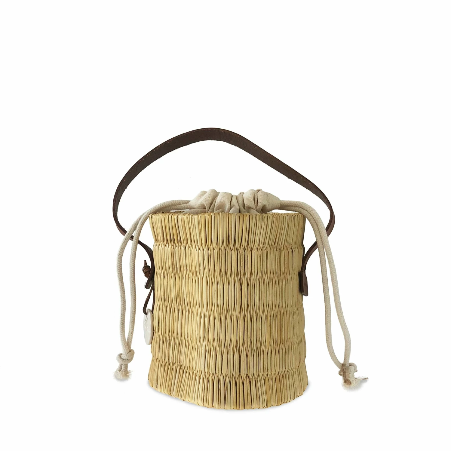Handwoven Reed Bucket Bag 4 Handwoven Reed Bucket Bag - Image 2